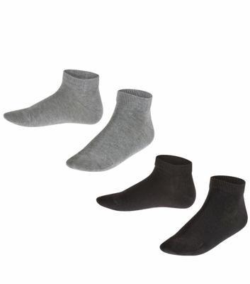 FALKE 2-paar Happy Kinder sneakersokken - Katoenen enkelsokken
