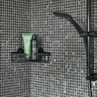 Doucherek Differnz Driehoek 25x8x13.1 cm Zwart - thumbnail