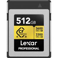Lexar Pro Gold 512GB 4.0 CFexpress Type B - R3600/W3300MB/s - thumbnail