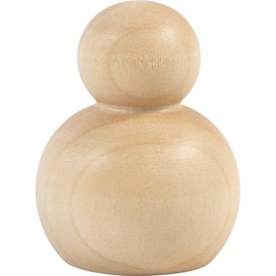Creativ Company Houten figuur, rond, h: 5 cm, 5 stuk/ 1 doos