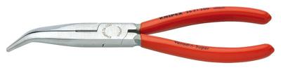 Knipex 26 21 200 Platte rondbektang Elektronica en fijnmechanica 40° gebogen Vanadium elektrostaal 200 mm