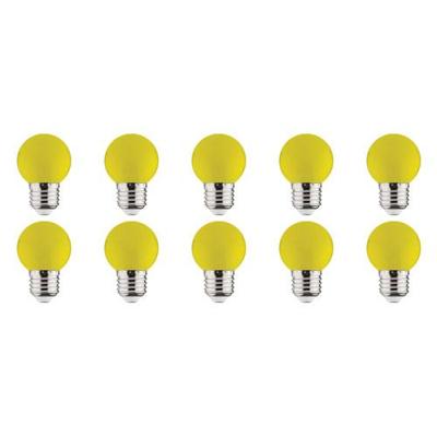 Voordeelpakket LED Lampen 10x E27 Geel 1W - Energiezuinig