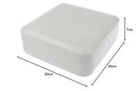 Hammond Electronics 1556HAGY Universele behuizing 200 x 200 x 70 ABS kunststof Brandvertragend Grijs 1 stuk(s) - thumbnail