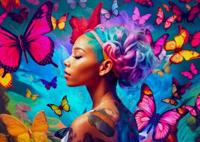 Queen of Butterflies Puzzel 1000 Stukjes - thumbnail