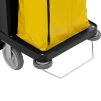 Schoonmaakwagen - afsluitbaar - 250 kg - 4 planken - 2 nylon tassen - thumbnail