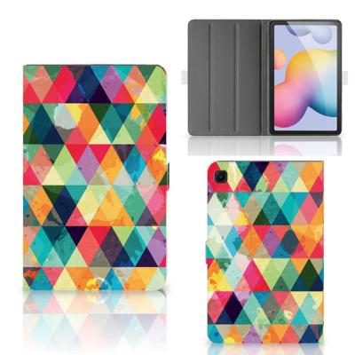 Samsung Galaxy Tab S6 Lite | S6 Lite (2022) Tablet Hoes Geruit Samsung Galaxy Tab S6 Lite | S6 Lite (2022) Tablet Hoes Geruit