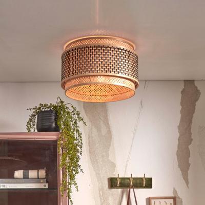 GOOD&MOJO Plafondlamp 'Bhutan' Bamboe, 40cm, kleur Zwart/Naturel GOOD&MOJO Plafondlamp 'Bhutan' Bamboe, 40cm, kleur Zwart/Naturel