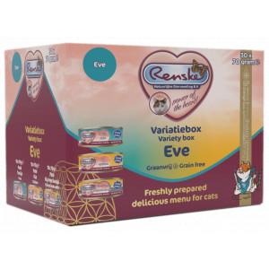 Renske Variatiebox Eve Graanvrij vers bereid pâté natvoer kat (blikjes) 2 trays (60 x 70 g)