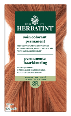Herbatint Permanente Haarkleuring 8R Licht Koperblond