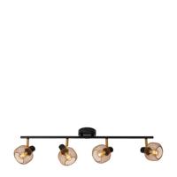 Lucide MAREN - Plafondspot - 4xE14 - Mat Goud / Messing - thumbnail