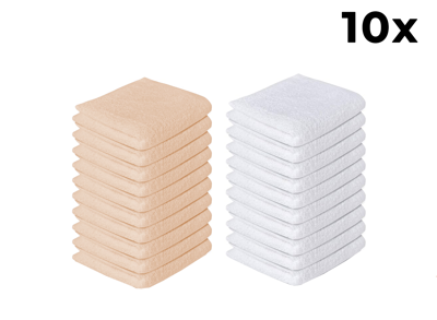 10 Zydante Terry Handdoeken - 70x140 cm 10 Zydante Terry Handdoeken - 70x140 cm