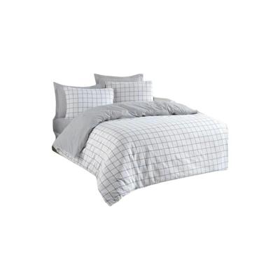 Beddengoedset - 1 dekbedovertrek 220 x 240 cm + 2 kussenslopen 60 x 60 cm - 65% katoen, 35% polyester - Grijs