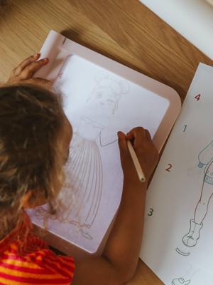 KIDYDRAW-PRO - Mobiele lichttafel - KIDYWOLF rozen