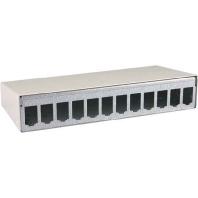 Metz Connect 130861-0402-E 4 poorten Netwerkpatchpaneel Zonder connectoren 1 HE Wit Niet ingericht