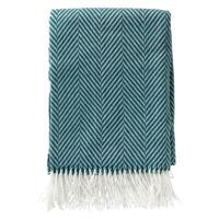 Dutch Decor Plaid 140x180 cm - JOSEFIEN - zigzag patroon - blauw - thumbnail