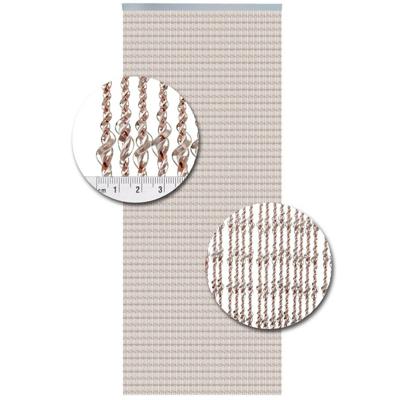 Vliegengordijn Kunststof Pisa Transparant Wit-Rood - 92cm x 210cm