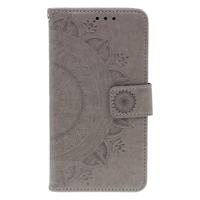 Shop4 - Samsung Galaxy Note 10 Hoesje - Wallet Case Mandala Patroon Grijs - thumbnail