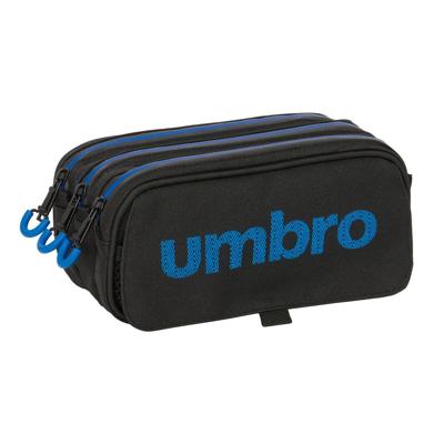 Pennenetui met 3 vakken Kelme Jet black Zwart 21,5 x 10 x 8 cm