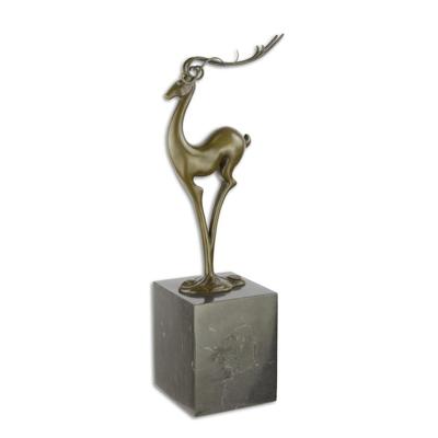 Modernistische bronzen sculptuur van een antilope