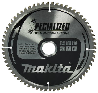 Makita Accessoires afkortzaagblad aluminium | specialized 216x30x2,2 64t -5g - b-33299 - b-33299 Makita Accessoires afkortzaagblad aluminium | specialized 216x30x2,2 64t -5g - b-33299 - b-33299