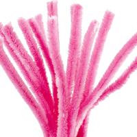 Creativ Company Chenille, l: 30 cm, dikte 15 mm, roze, 15 stuk/ 1 doos - thumbnail