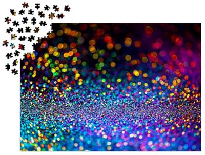 Multicolor Glitter Puzzel 1000 Stukjes Multicolor Glitter Puzzel 1000 Stukjes
