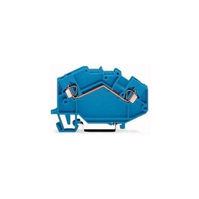WAGO 780-604 Doorgangsklem 5 mm Spanveer Toewijzing: N Blauw 50 stuk(s)