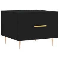 Salontafels 2 st 50x50x40 cm bewerkt hout zwart - thumbnail