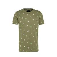 Cars T-shirt HONLY met all over print olijfgroen - thumbnail