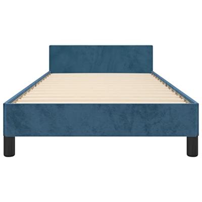 Bedframe zonder matras 80x200 cm fluweel donkerblauw
