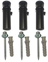 Wiesbaden Elara Bevestiging set tbv de 760/1185/1817 matzwart - thumbnail