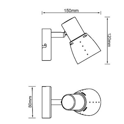 Brilliant Klassiek spotjeLava - 39510/56