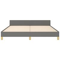 Bedframe zonder matras stof donkergrijs 160x200 cm - thumbnail