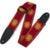 Levys Leathers MPJG-SUN-RED geweven gitaarband met print - rood met zon