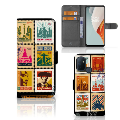 OnePlus Nord N100 | Flip Cover | Postzegels OnePlus Nord N100 | Flip Cover | Postzegels