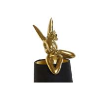 Bureaulamp Home ESPRIT Zwart Gouden Hars 40 W 220 V 16 x 16 x 43 cm - thumbnail