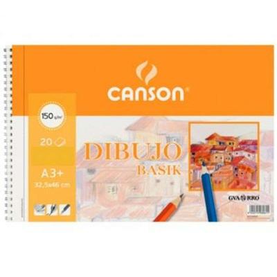 Drawing pad Canson Basik Soepel Microgeperforeerd 150 g 20 Lakens 10 Stuks Spiraal (32,5 x 46 cm) Drawing pad Canson Basik Soepel Microgeperforeerd 150 g 20 Lakens 10 Stuks Spiraal (32,5 x 46 cm)