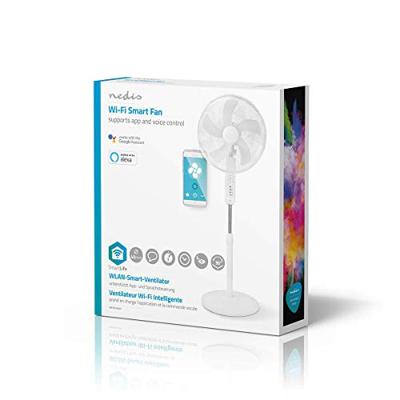 SmartLife Ventilator | Wi-Fi | 400 mm | Verstelbare hoogte | Draait automatisch | 3 Snelheden | Tijdschakelaar | Android / IOS | Wit - thumbnail