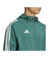 adidas Tiro 24 Windbreaker Donkergroen Wit - thumbnail