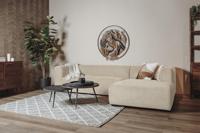 Sohome 2,5-zits Loungebank 'Moiré' Rechts, kleur Crème - thumbnail