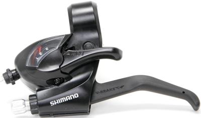 Shimano versteller (links) met remhendel 3 speed tourney st-ef41 zwart