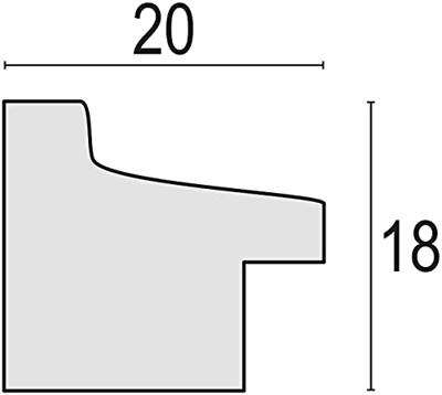 Zep fotolijst rt523w torino white 20x30 cm