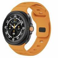 Wave met motief siliconen band - Oranje - Samsung Galaxy Watch 8 Classic - 46mm - thumbnail
