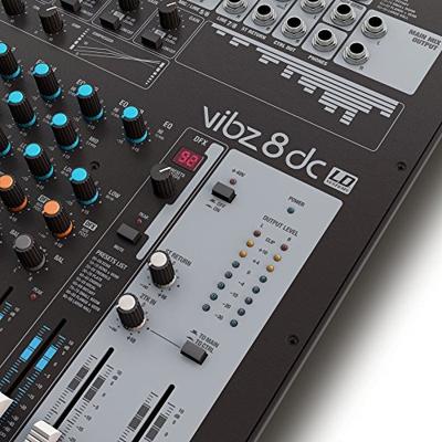 LD Systems VIBZ 8DC 8-kanaals PA-mixer met effecten en compressor - thumbnail