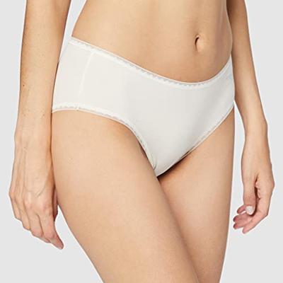 Onderbroeken dames 2-pack Basic Midi GO organische slip - XS - Creme | Dames slip - Onderbroek - Ondergoed - XS - Onderbroek - Ondergoed