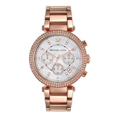 Michael Kors MK5491 Horloge Parker chrono staal rosekleurig 39 mm