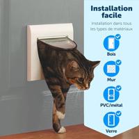 Staywell 915 Manual 4 way locking catflap kattenluik - Grijs Grijs - thumbnail