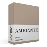 Ambiante Katoen - Hoeslaken - 140x220 - Taupe - thumbnail