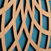 NeXtime klok 3150tq sun small, ø35 cm, wall, turqoise - thumbnail