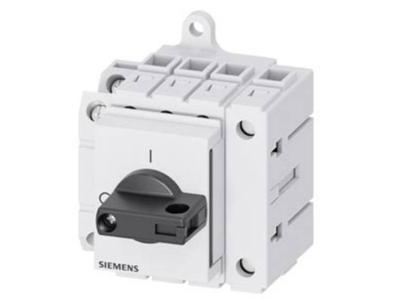 Belastbare scheidingsschakelaar Zwart 4-polig 16 mm² 25 A 1x NO, 1x NC 690 V/AC Siemens 3LD31301TL11